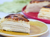 Crêpes brûlées à la vanille : un gâteau de crêpes façon crème brûlée