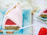 D'entremets fraise pistache