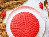 Entremets fraise noix de coco pour la fête des mères