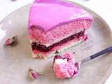 Entremets mûre framboise