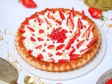 Gâteau fraise chantilly