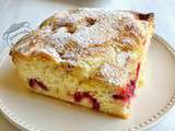 Gâteau léger aux framboises