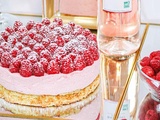 Gâteau mousse de framboise