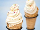 Glace italienne à la vanille