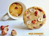 Mug cookies aux noisettes