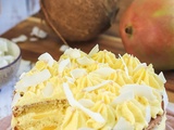 Naked cake mangue noix de coco