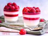 Panna cotta aux framboises