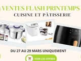 Shopping cuisine : ventes flash de Printemps