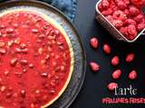 Tarte aux pralines roses