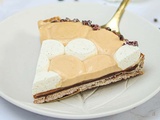Tarte vanille, chocolat et caramel