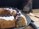 Blueberry, citron et gâteau aux amandes