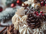 Délicieuse bûche au chocolat pour un Noël en famille réussi