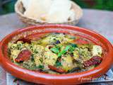 Merlu aubergine et tomates séchées