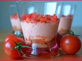 Tiramisu ensoleillé à la tomate {rouge}