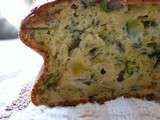 Cake courgette, pélardon et menthe