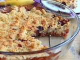 Crumble à la banane et aux pépites de chocolat