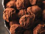 Truffes au chocolat noir