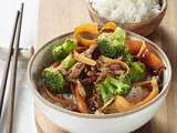 Wok de boeuf aux brocolis