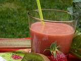 Smoothie Rhubarbe fraise