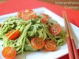 Raw pesto et spaghetti de courgette