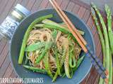 Spaghetti de printemps au yuzu