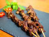 B124 - brochettes de boeuf grille au satay