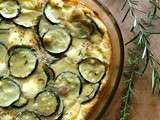 Clafoutis aux courgettes et au fromage frais