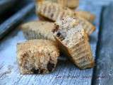 Financiers à la noisette et aux pépites de chocolat