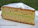 GÂTEAU citron FOURRÉ au green lemon curd (crème de citron vert)