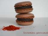 Macarons au chocolat et piment d’Espelette