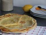 Crêpes à la farine de riz sans gluten