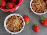 Crumble fraise rhubarbe sans gluten