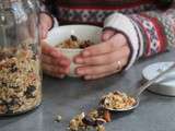 Granola maison sans gluten, aux flocons de sarrasin,pour bien démarrer la journée