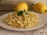 Pâtes Fusilli (sans gluten) au citron