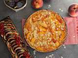 Tarte aux nectarines et pêches blanches sans gluten