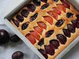 Tarte express aux prunes sans gluten