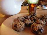 Muffins aux flocons d'avoine, bananes et chocolat