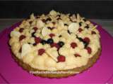 Tarte aux fruits qui se prend pour un financier matcha