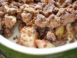 Crumble aux pommes et au chocolat