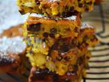 Fondant au potimarron, graines de courges et pépites de chocolat