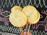 Galettes des Rois en sucettes aux amandes, lemon curd et vanille