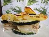 Gratin de Colin d'Alaska, Courgette et pommes de terre