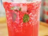 Mocktail mojito aux framboises