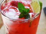 Mocktail mojito framboise