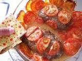 Pain de viande et tomates