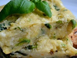 Polenta croustillante aux herbes