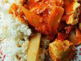 Poulet au curry rapide & ses bambous