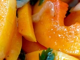 Salade de butternut crue façon salsa