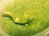 Soupe aux courgettes