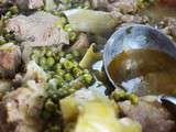 Tajine d'agneau aux artichauts et petits pois